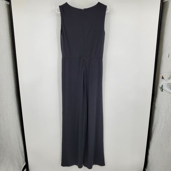 Jason Wu Twisted Shoulder Front Black Formal Sleeveless Party Jumpsuit Small - Picture 5 of 6